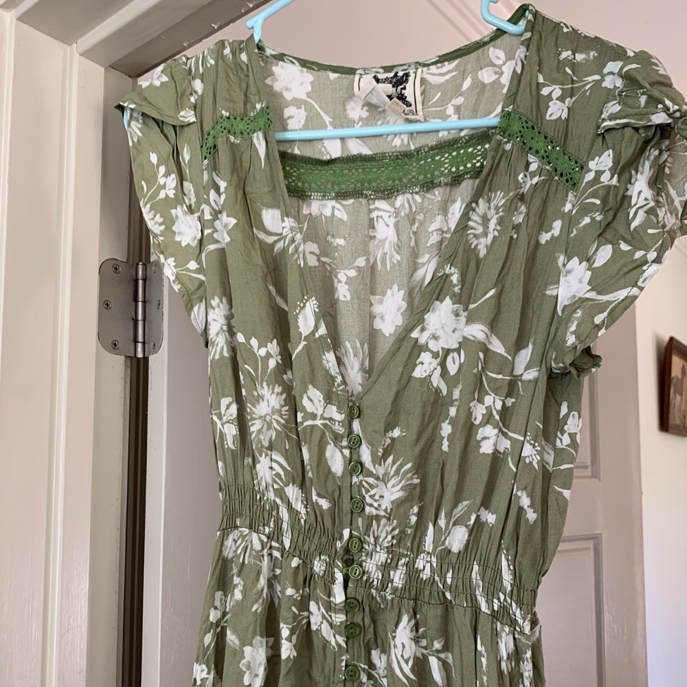 Handmade green dress